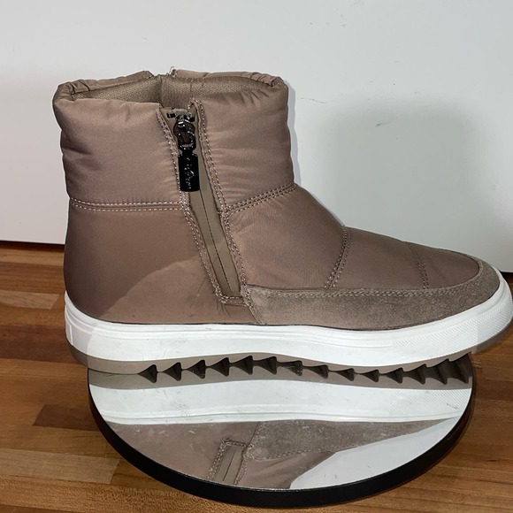 Aqua College Womens Sage Zipper Slip on Booties Taupe 7 M - Picture 7 of 13